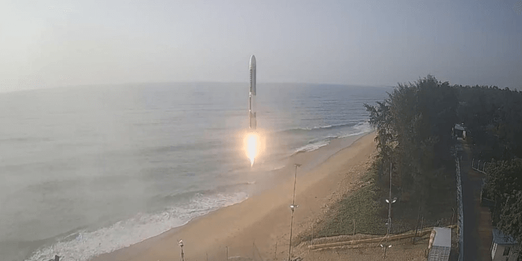 Agnibaan SOrTeD first Flight Rocket Image