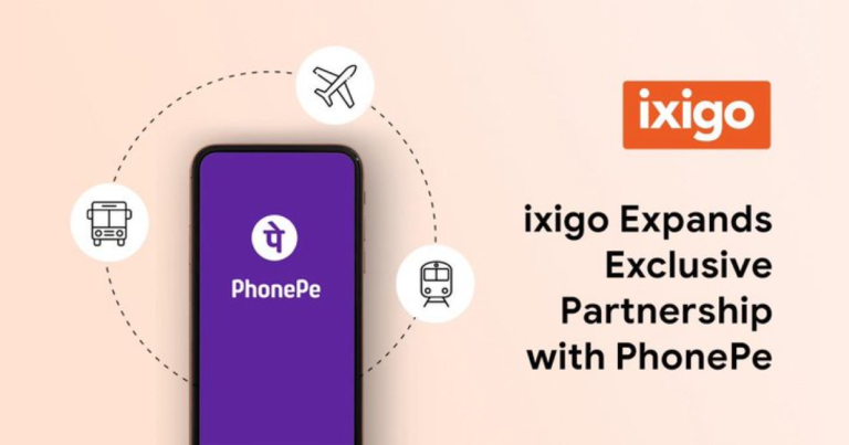 ixigo Expands Exclusive Partnership with PhonePe to Include Flight, Bus, and Train Bookings