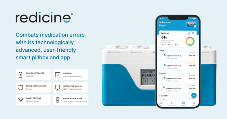 Redicine Medsol Revolutionizes Medication Management with Smart Pillbox ReMed+