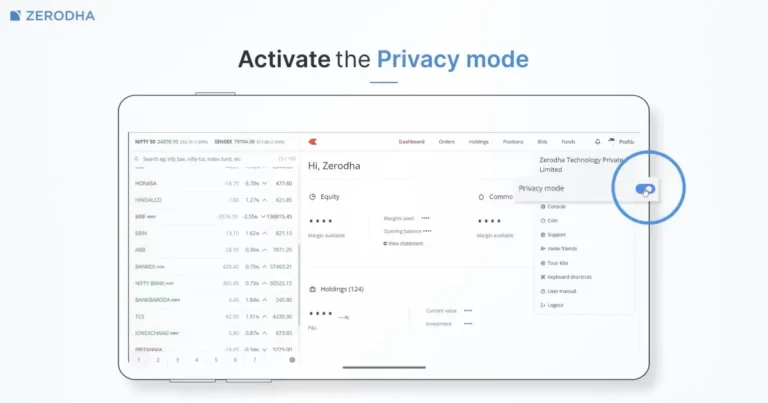 Zerodha Introduces Privacy Mode on Kite to Combat Overtrading and Enhance User Focus