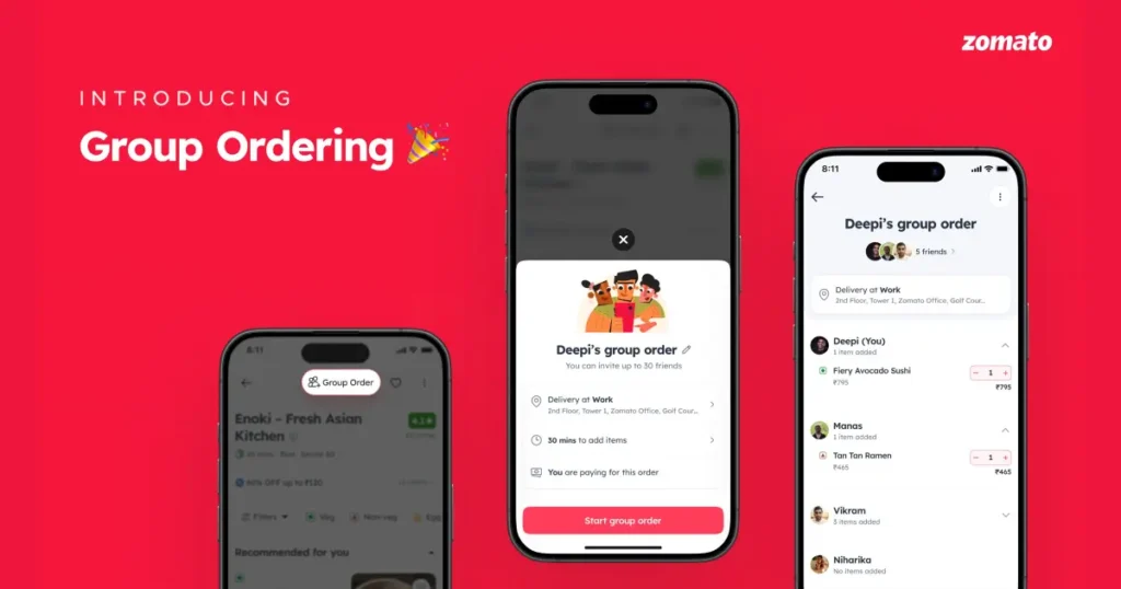 Zomato Introduces Group Ordering Feature, Payment Splitting Option "Coming Soon"