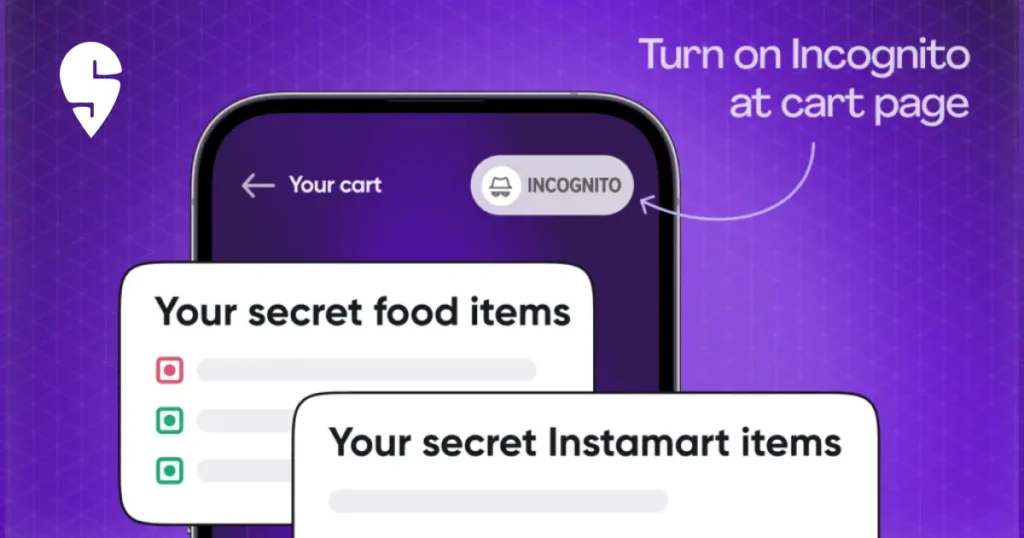 Swiggy Rolls Out 'Incognito Mode' to Enhance User Privacy Ahead of IPO