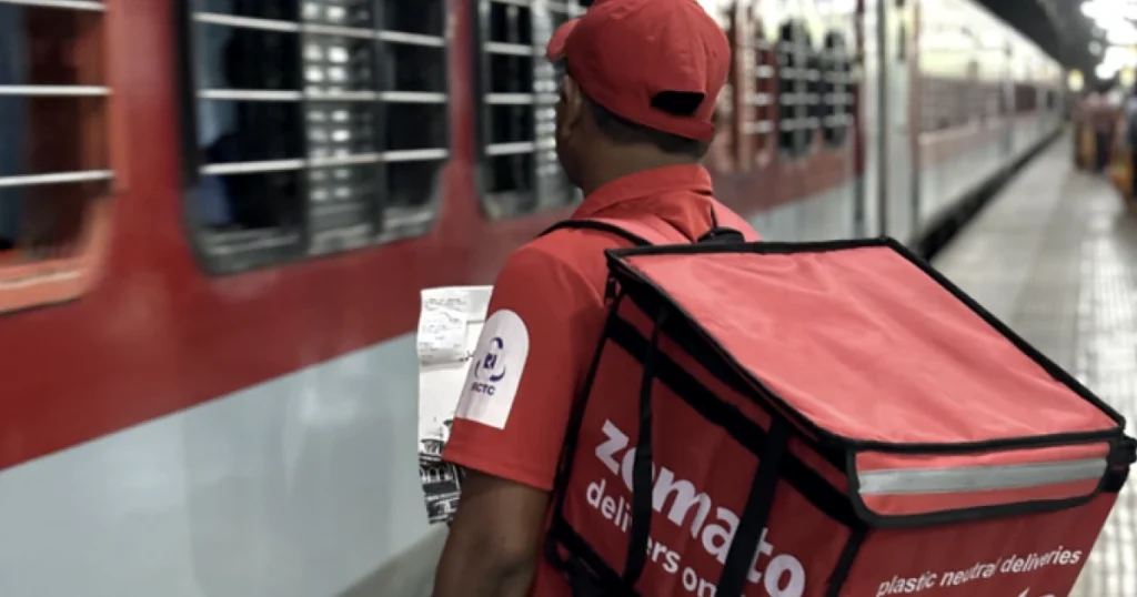 Zomato Expands Food Delivery Service to Over 100 Railway Stations Across India