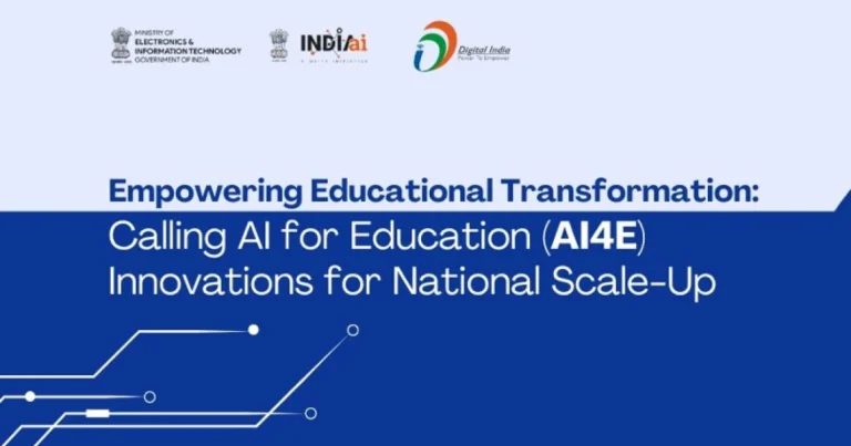 IndiaAI Launches AI4E Initiative to Revolutionize Education in India