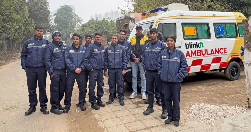 Blinkit Launches 10-Minute Ambulance Service in Gurugram