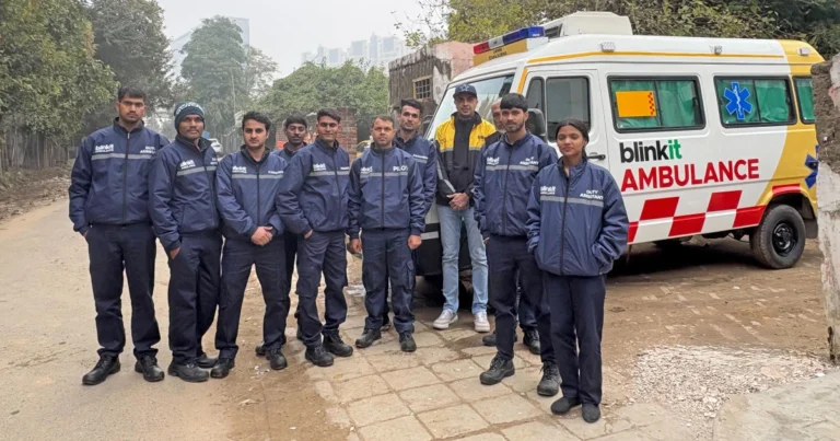 Blinkit Launches 10-Minute Ambulance Service in Gurugram